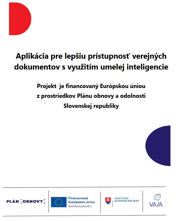 Aplikácia pre lepšiu prístupnosť verejných dokumentov s využitím umelej inteligencie